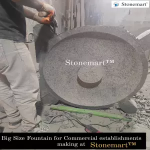 Manufacturing Large Size Black Granite Stone Urli Water Fountain For Indoor And Outdoor