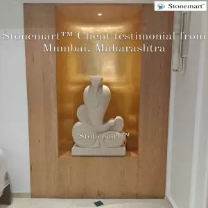 Client Testimonial Of 40 Inch Abstract Ganesha Sculpture From Mumbai, Maharashtra