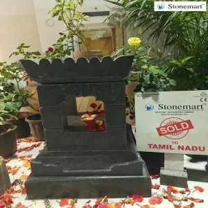 Sold To Coimbatore, Tamil Nadu 2 Feet, 130 Kg Granite Tulsi Vrindavan Planter For Home Temple