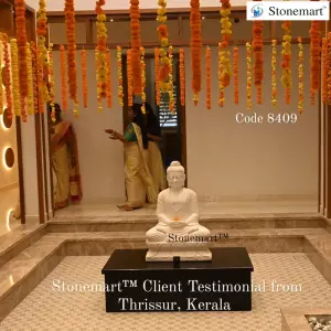 Client Testimonial Of 3 Feet Buddha Sculpture For Home From Thrissur, Kerala