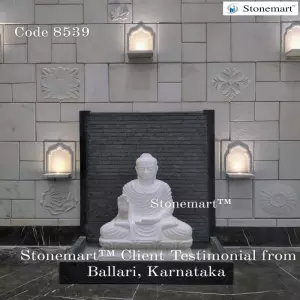 Client Testimonial Of Stone Buddha Waterfall From Ballari, Karnataka