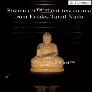Client Testimonial Of 2 Feet White Marble Buddha Statue From Erode, Tamil Nadu