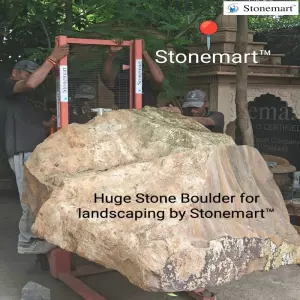 5 Feet Natural Stone Boulder For Landscaping And Commercial Establishments