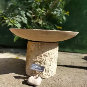 Stone Birdbath With Plinth