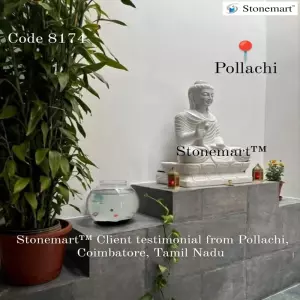 Client Testimonial Of 3 Feet Marble Buddha Idol From Pollachi, Coimbatore, Tamil Nadu