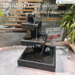 Modern Cascading Granite Water Fountain For Home Decor & Garden Decor