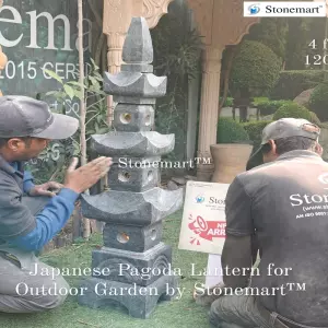 Big Size Granite Japanese Pagoda Lantern For Outdoor Garden And Landscapes