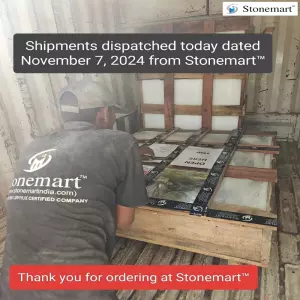 Stone Masterpieces Shipped Dated November 7, 2024 To Hyderabad, Telangana