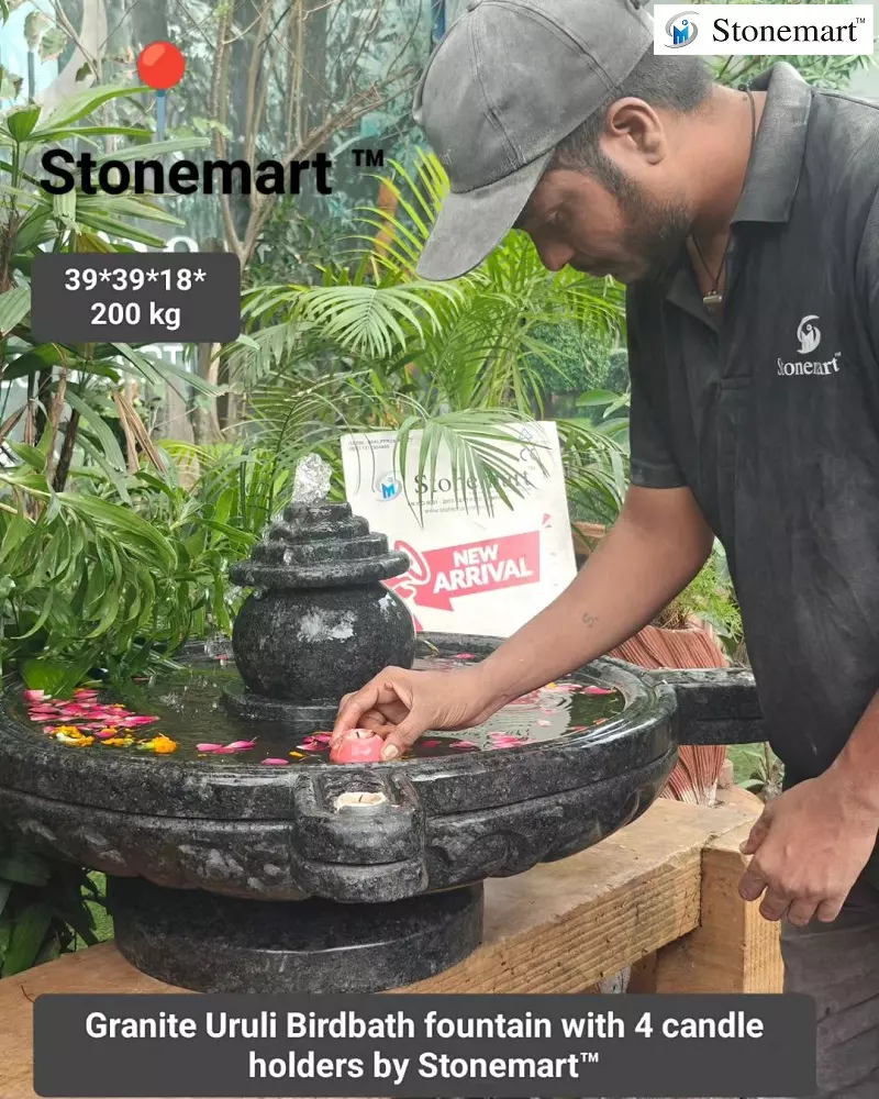 Granite Urli Bowl For Hospital