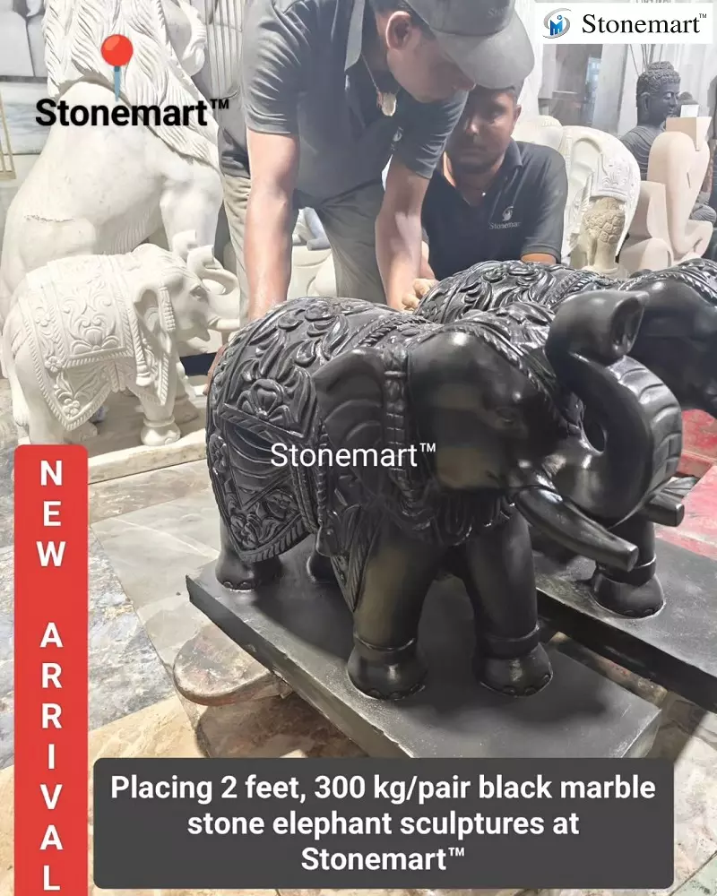 Marble Stone Elephant Statue