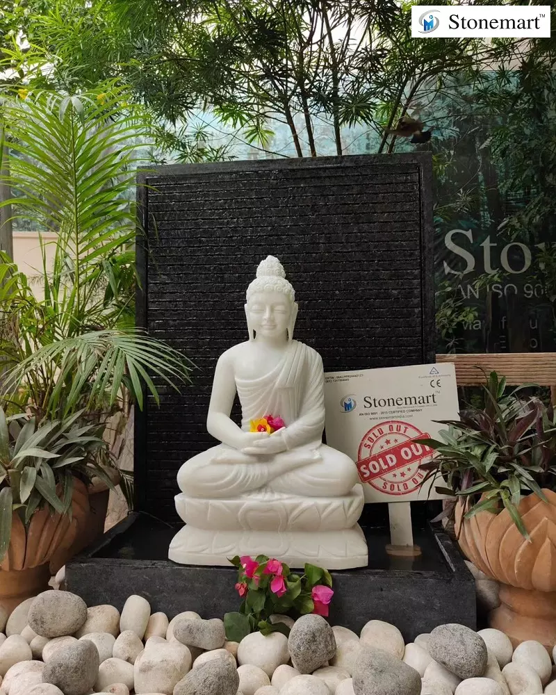 Sold To Alappuzha, Kerala 39 Inch Granite Waterfall With 2 Feet Marble ...