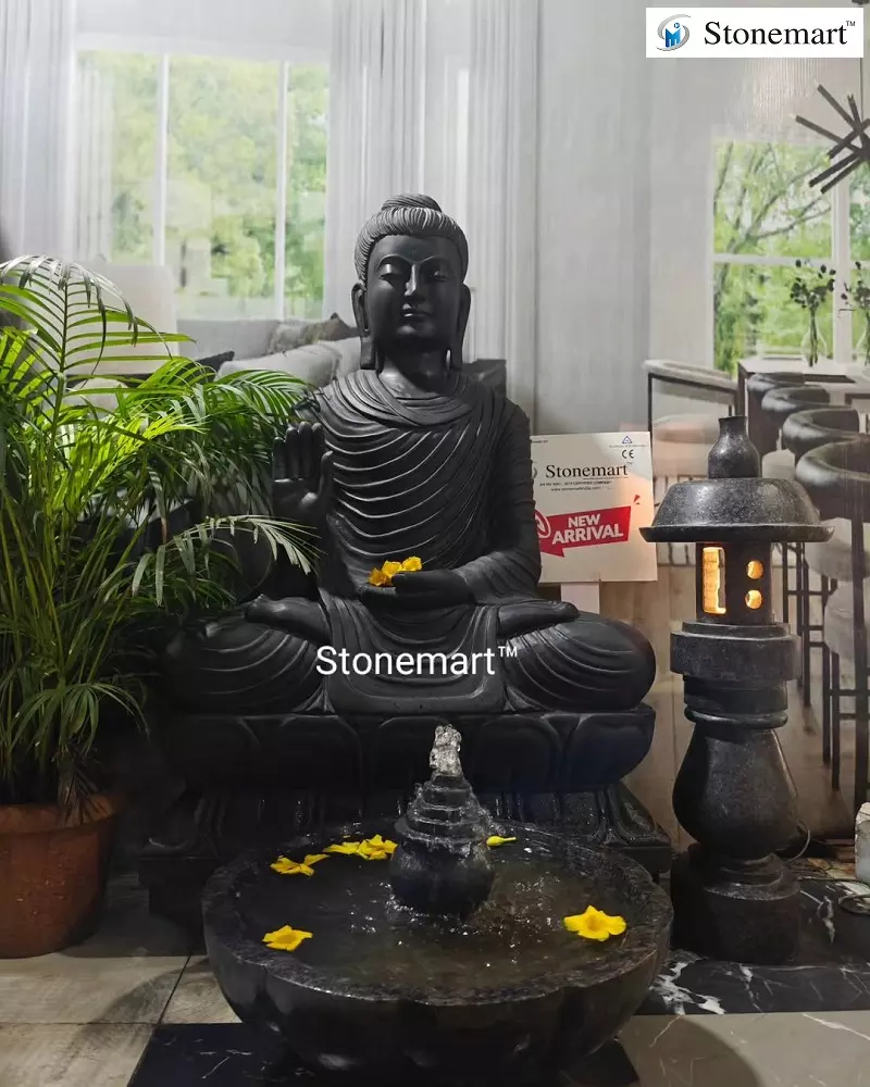 Stone Buddha Fountain